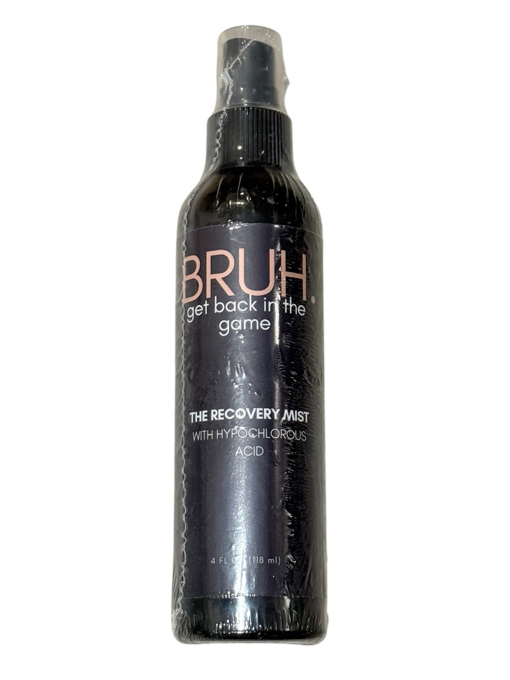 NWT - BRUH Skincare Recovery Mist Hypochlorous Acid Spray 4 oz Black
